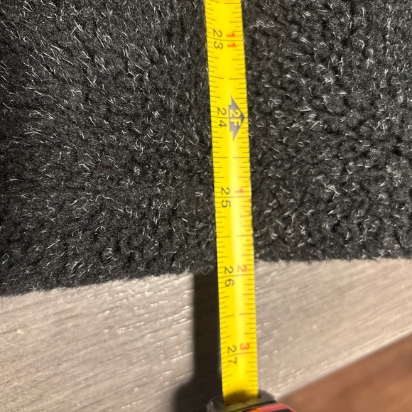 Vintage 90s Quality Goods Canada Fall Leaves‎ Black Fleece Zip-Up Vest Size L - Picture 6 of 6